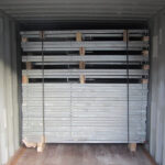 a loading picture of portable horse stables