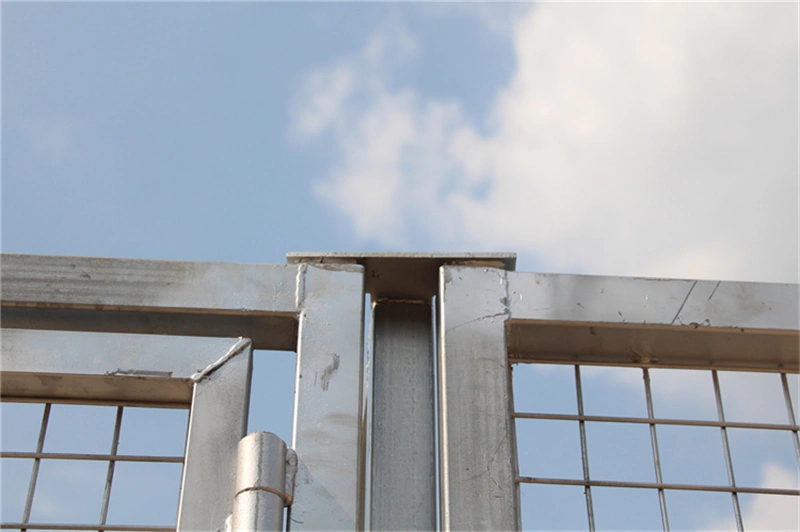 Close-up detail of a sturdy, hot-dip galvanized steel frame used in Custom Stable Designs. This durable, prefabricated structure is engineered for professional equine housing and DIY kits.