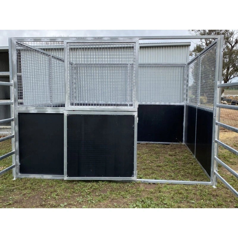 Durable portable horse stables for ANZ featuring 10mm UV-resistant HDPE boards and hot-dip galvanized steel. Designed by DB Stable for professional equestrian facilities and secure equine accommodation.