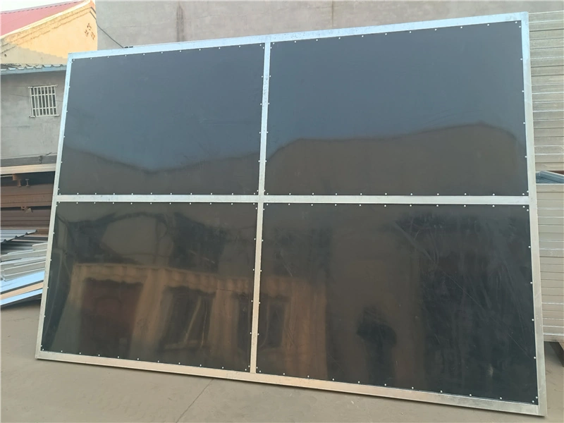 Close-up of DB Stable's hot-dip galvanized frame and 10mm UV-resistant HDPE panels used in high-quality portable horse stables for ANZ. This modular component is designed for DIY stable kits to ensure maximum durability and portability.