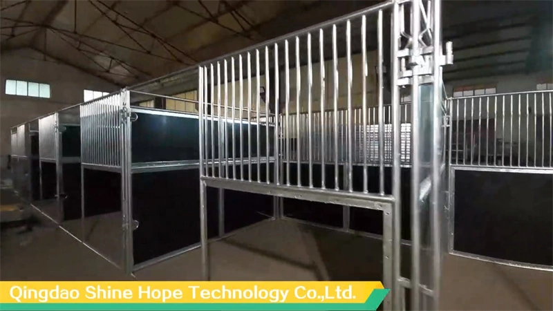 High-specification hot-dip galvanized steel frames for professional Portable Horse Stables for ANZ markets. These durable DIY Stable Kits offer a reliable, flat-pack solution for equestrian centers requiring secure and long-lasting equine accommodation.