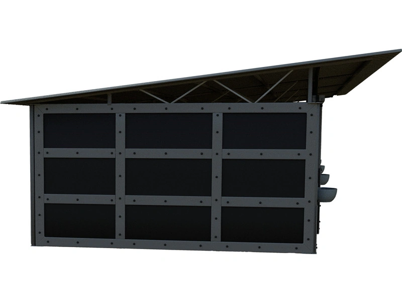 This image displays a high-specification portable horse stable for the ANZ market, featuring a hot-dip galvanized steel frame with a robust truss roof. Designed as a cost-effective temporary or semi-permanent equestrian facility, the structure showcases the modular panel construction ideal for the Australian and New Zealand climates.