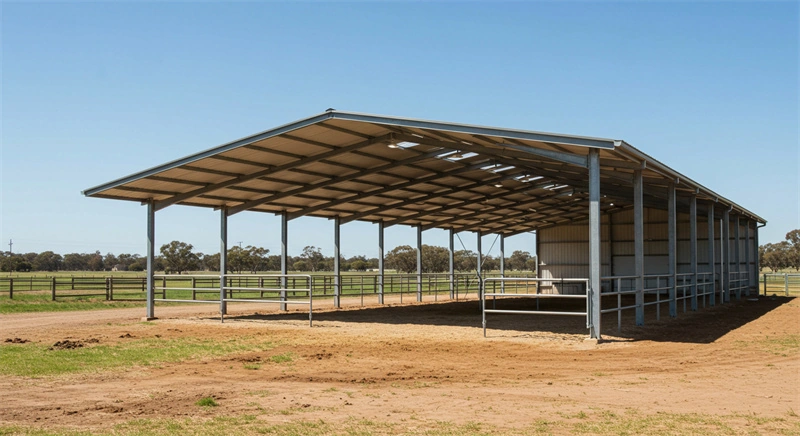 DB Stable's portable horse stables for ANZ markets feature a durable galvanized steel frame with UV-resistant HDPE roofing. This DIY stable kit offers a cost-effective, customizable solution for professional equestrian facilities and commercial horse owners.